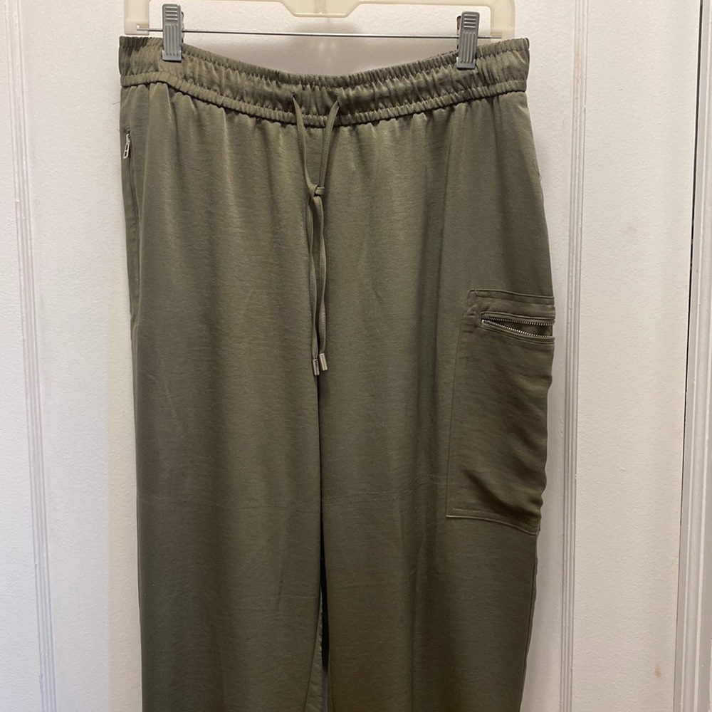 Women’s satin joggers.